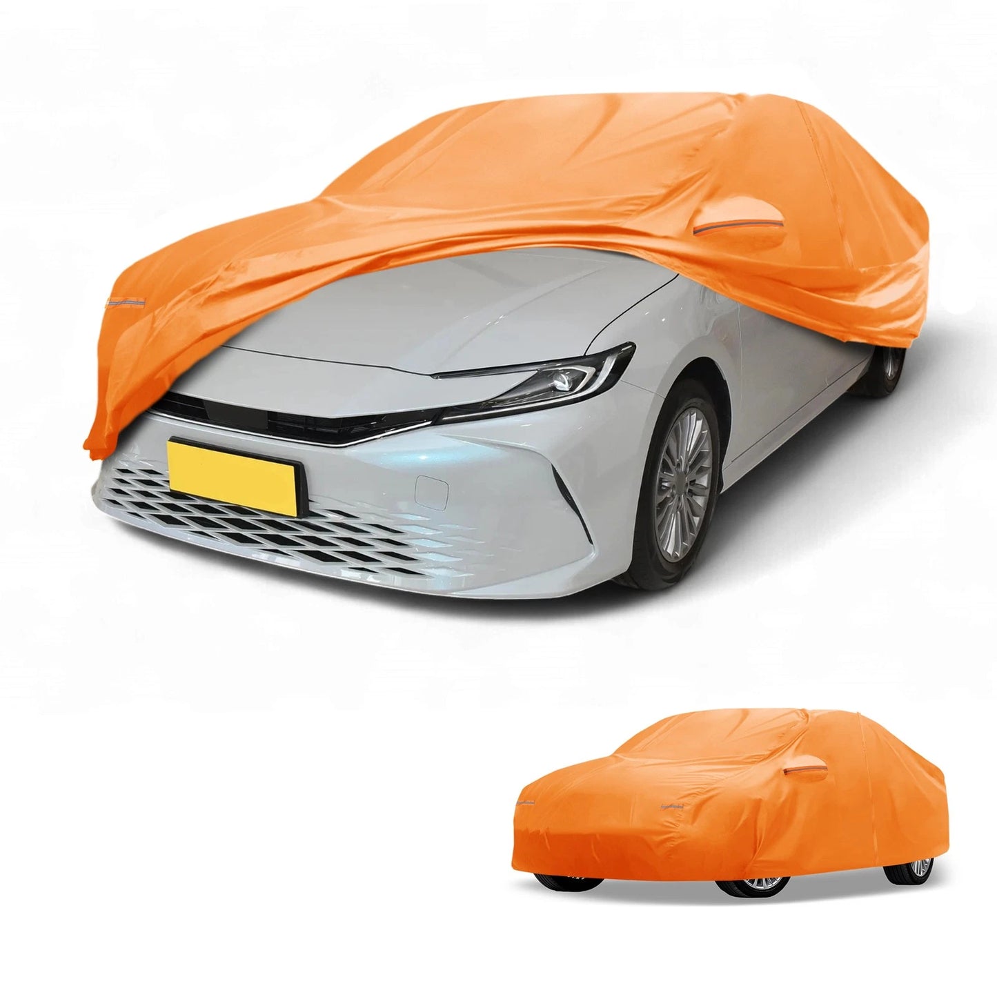Waterproof Car Cover for Toyota Camry (210D-PU, Orange)