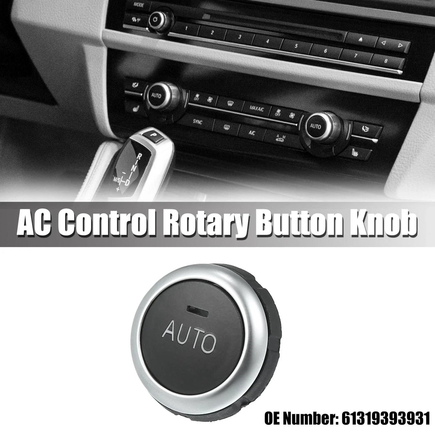 HVAC Air Conditioner Control Switch Knob for BMW 5 Series X5