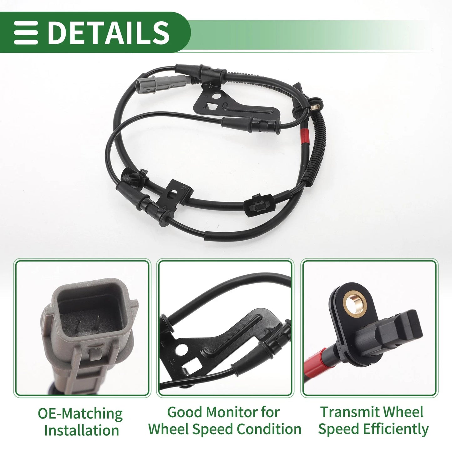 ABS Wheel Speed Sensor No. 58940K0100 for Kia Soul (2020–2022) Front Right