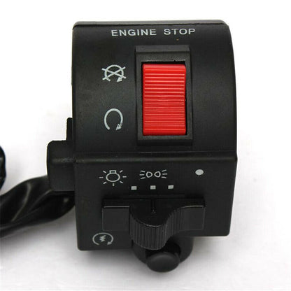 7/8" Handlebar Headlight Horn Turn Signal Switch for Motorcycle