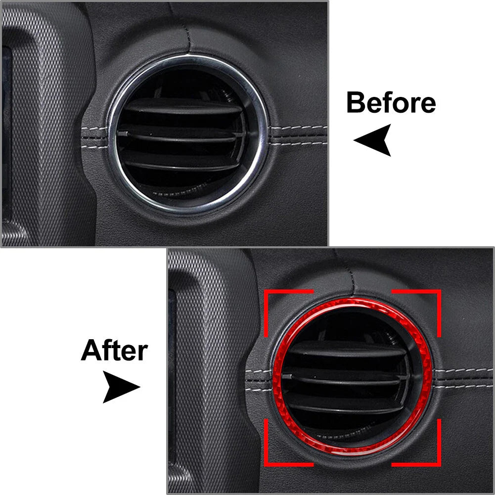 Dashboard Air Vent Outlet Cover Trim for Jeep Wrangler JL JLU Gladiator JT (2018-2023)