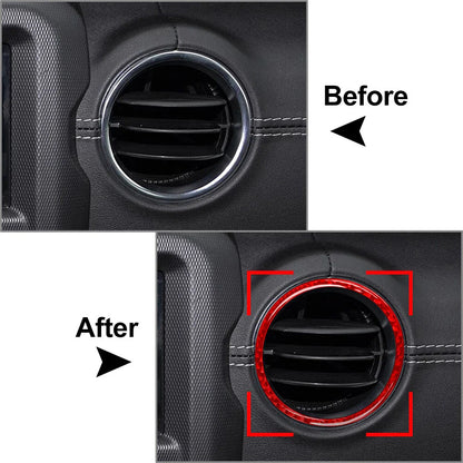 Dashboard Air Vent Outlet Cover Trim for Jeep Wrangler JL JLU Gladiator JT (2018-2023)