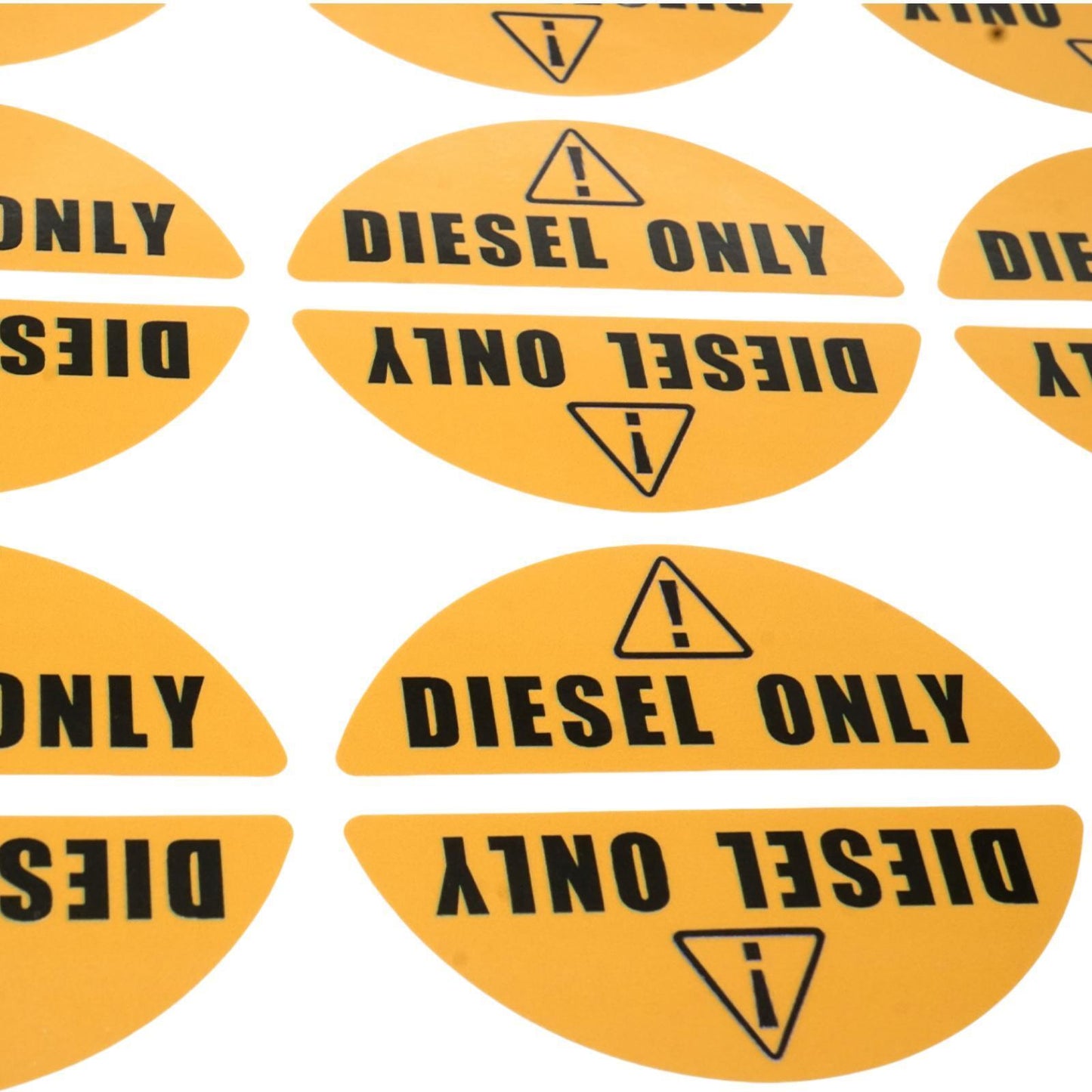 16X Diesel Only Yellow Sticker Decal for Fuel Door (Universal)