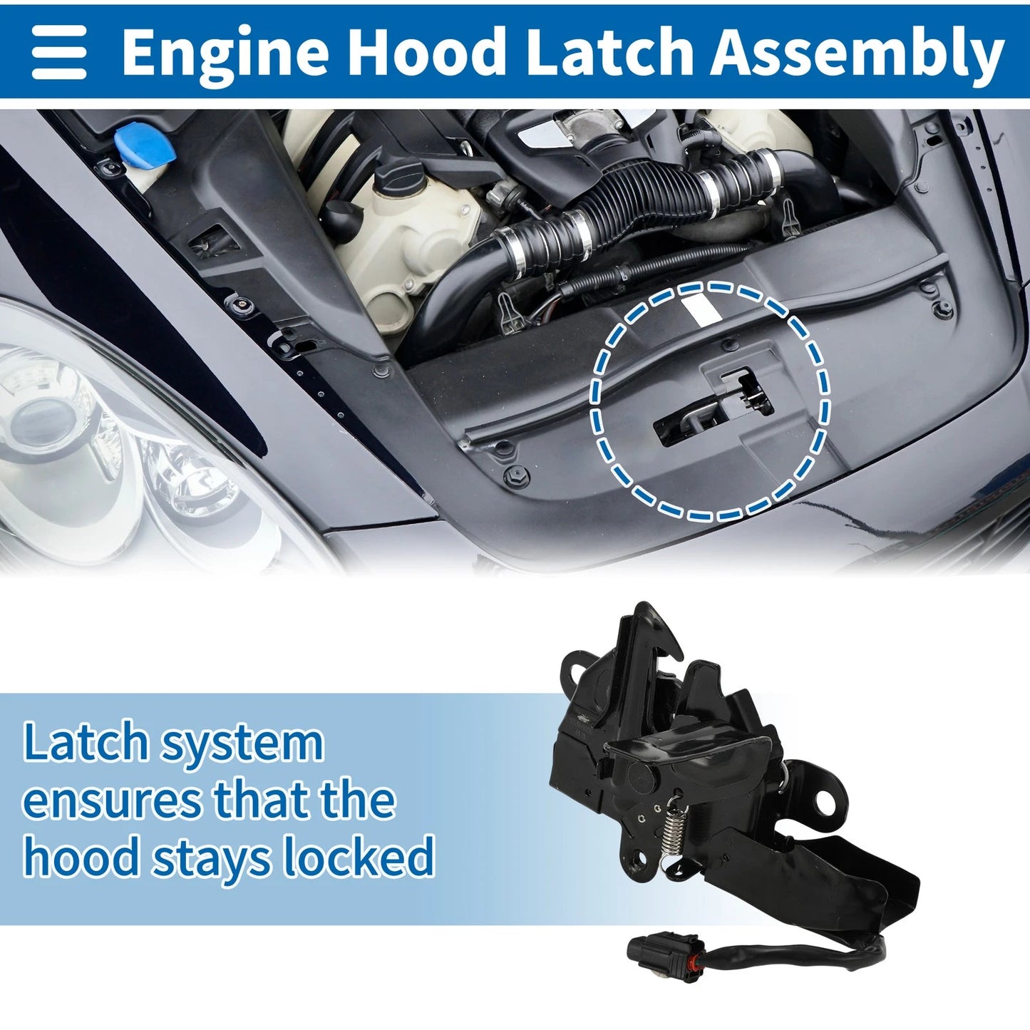 Hood Latch Assembly for Toyota Camry (2011–2017) No. 5351006230