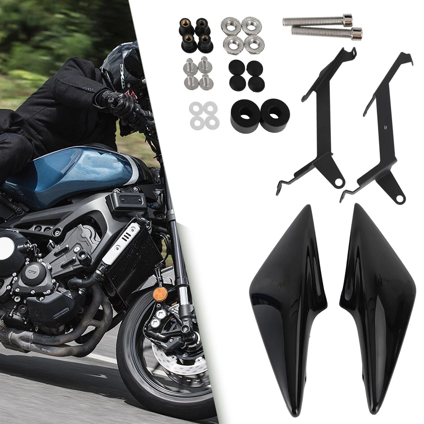 Rear Seat Fairing Cover for Kawasaki Z1000 (2014–2022) Carbon