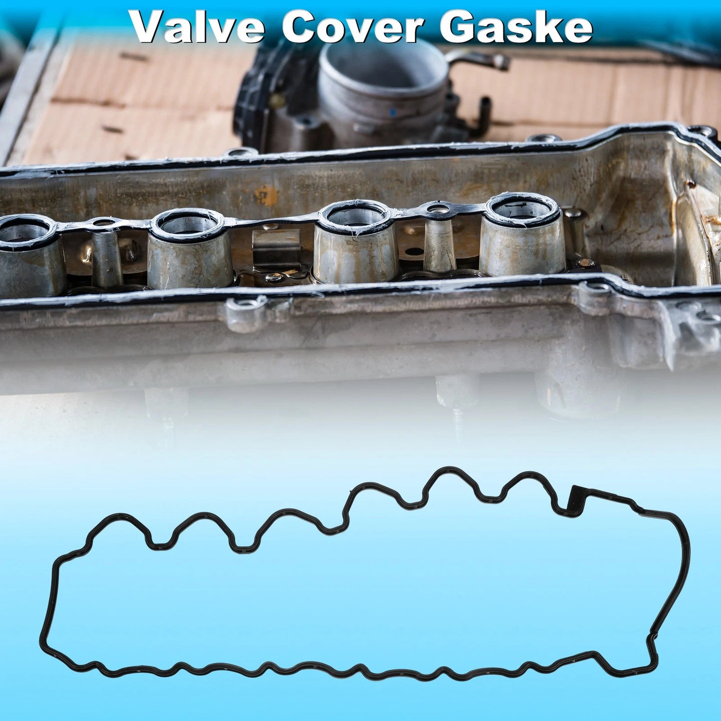 Valve Cover Gasket for Mercedes-Benz S-Class (2005–2013) Black Silicone