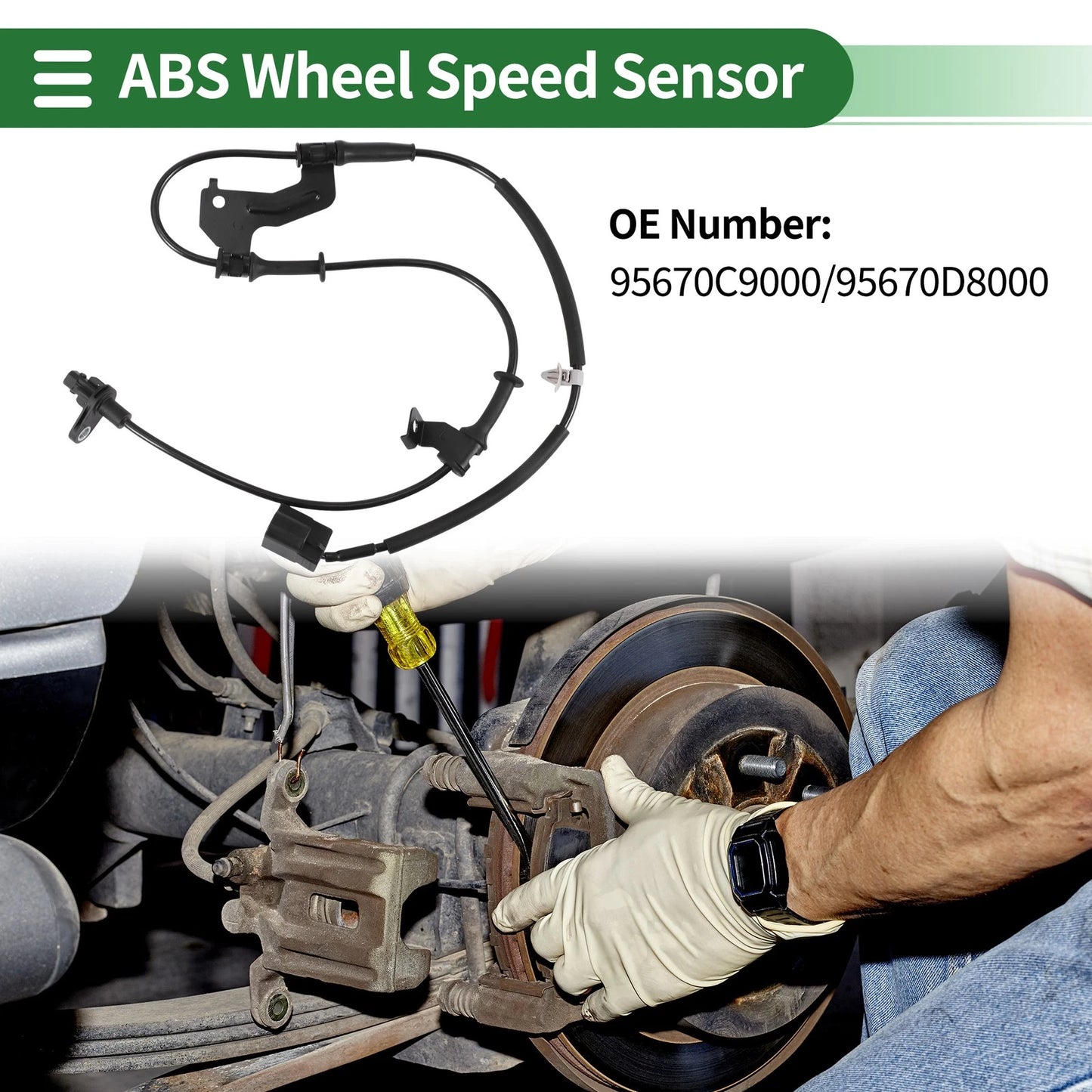 ABS Wheel Speed Sensor No. 95670C9000 for Hyundai Ix25 (2014–2015)
