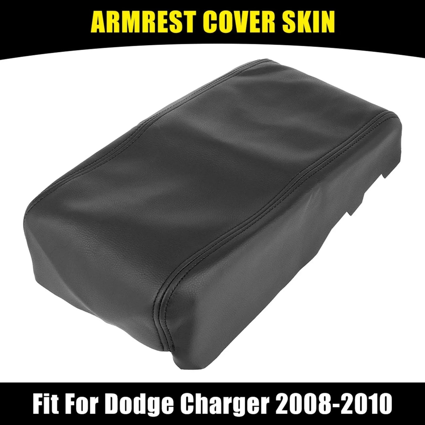 Dodge Charger Center Console Lid Armrest Cover Protector 2008-2010 Black