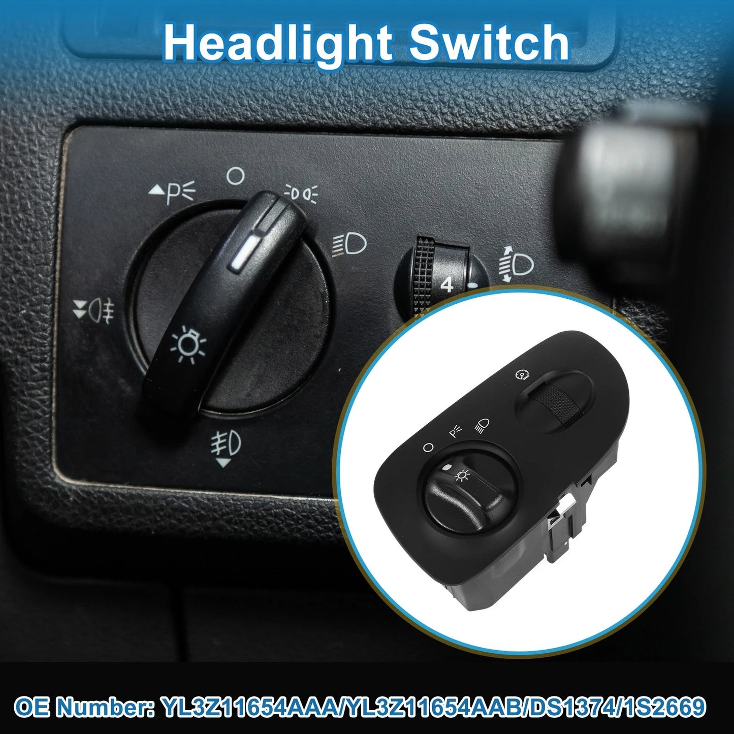 Headlight Switch for Ford F-150 (2000–2003) No.YL3Z11654AAA