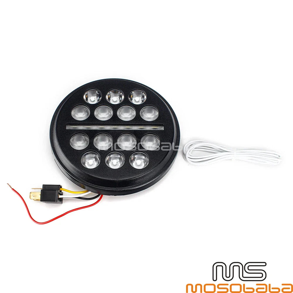 5.75'' LED Projection Headlight for Harley Dyna Softail Sportster (2004-2023)
