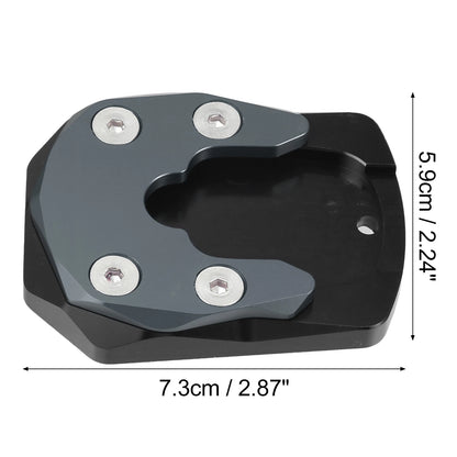 Set of 1 Kickstand Pad for Yamaha YZF-R15 (2017–2023) Black Titanium Tone