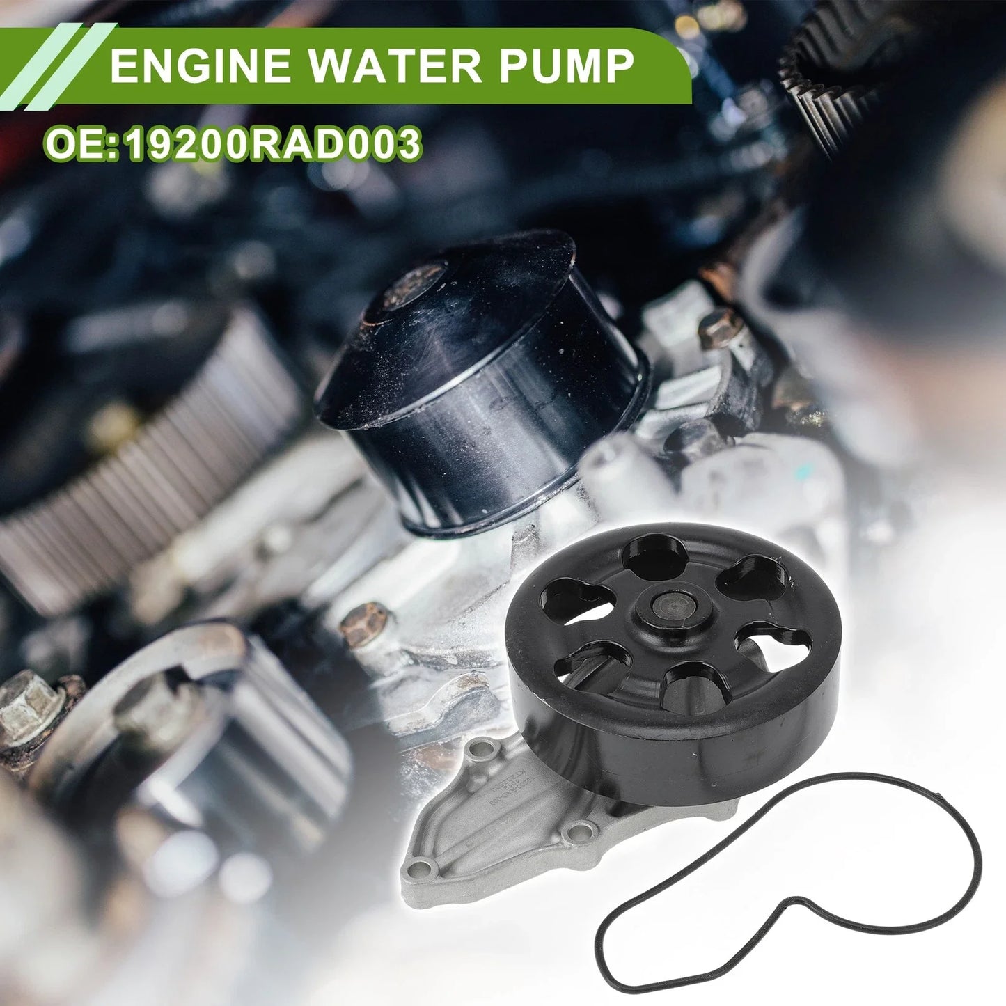 Engine Water Pump for Honda Accord (2003-2007) - Cooling System Replacement