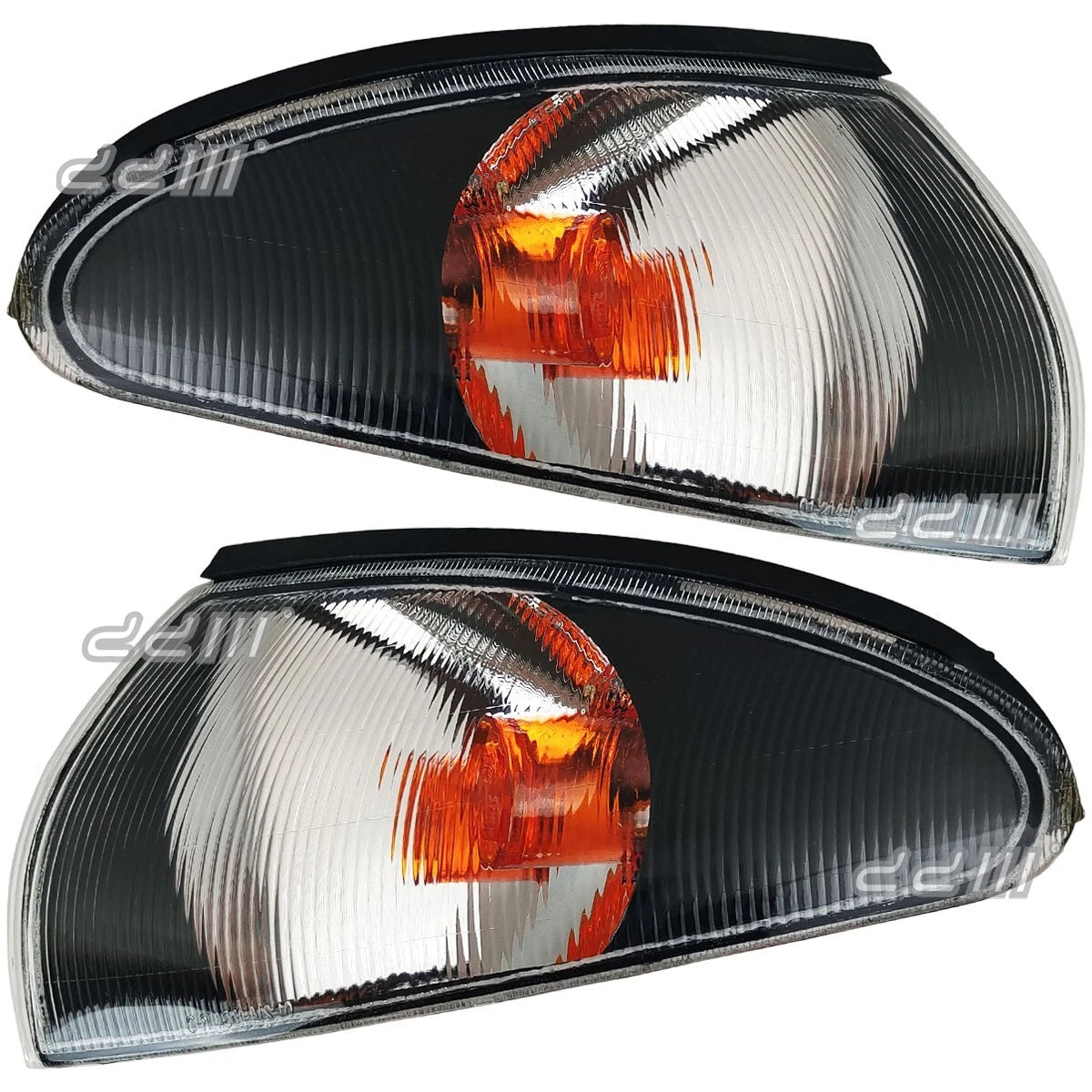 1 Pair LUCID Black Corner Signal Lights for Proton Wira Satria Jumbuck (1993-2005)