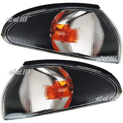 1 Pair LUCID Black Corner Signal Lights for Proton Wira Satria Jumbuck (1993-2005)