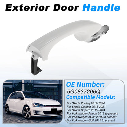 Exterior Door Handle for Skoda Kodiaq (2017–2024) No.5G0837206Q White