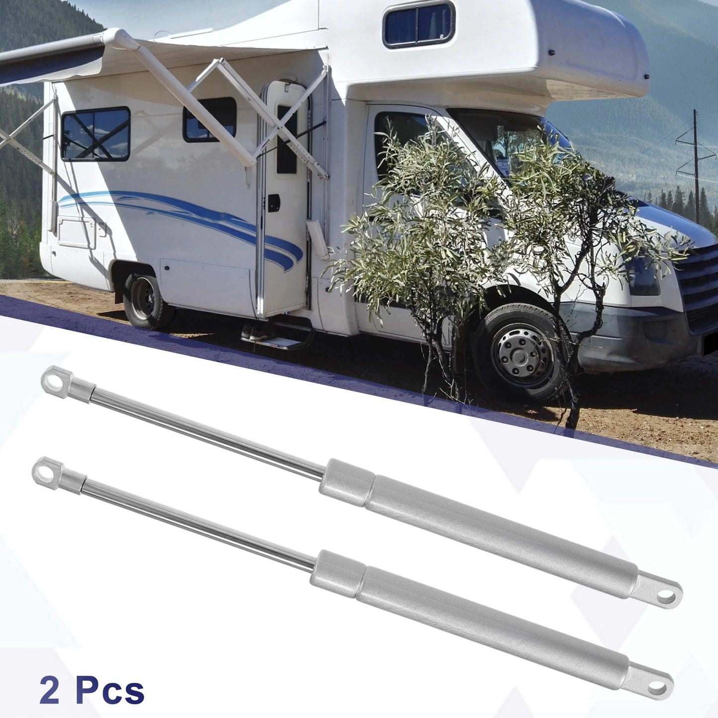 2X Lift Supports Struts Shocks Gas Spring