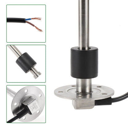 Fuel Sending Unit and Gauge Kit 0-190 Ohm for Boat Car Vehicle (0-190)