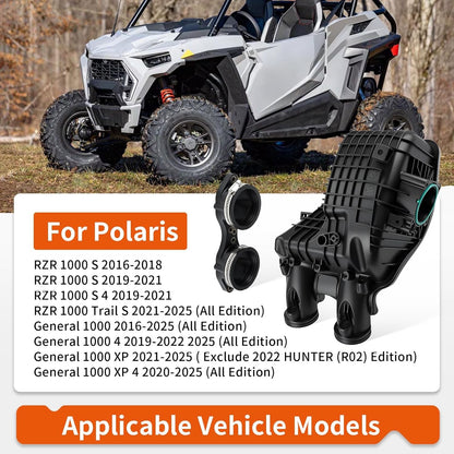 Intake Manifold & Throttle Body Adaptor for Polaris RZR S 1000 (2016–2021)