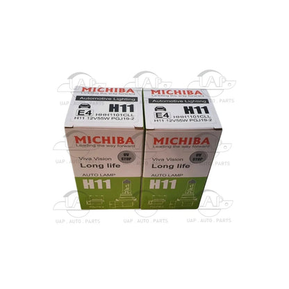 Set of 2 H11 Halogen Headlight Bulbs