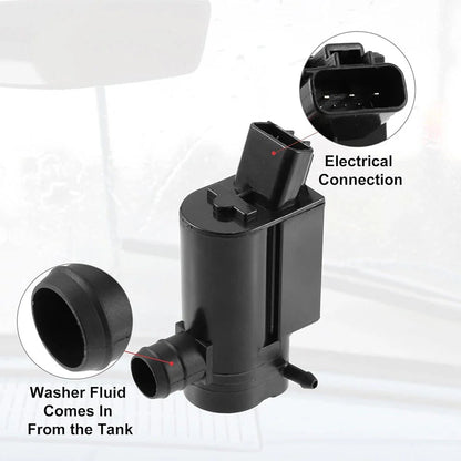 Windshield Washer Pump With Rubber Grommet for Toyota Corolla/Lexus (2003–2023)