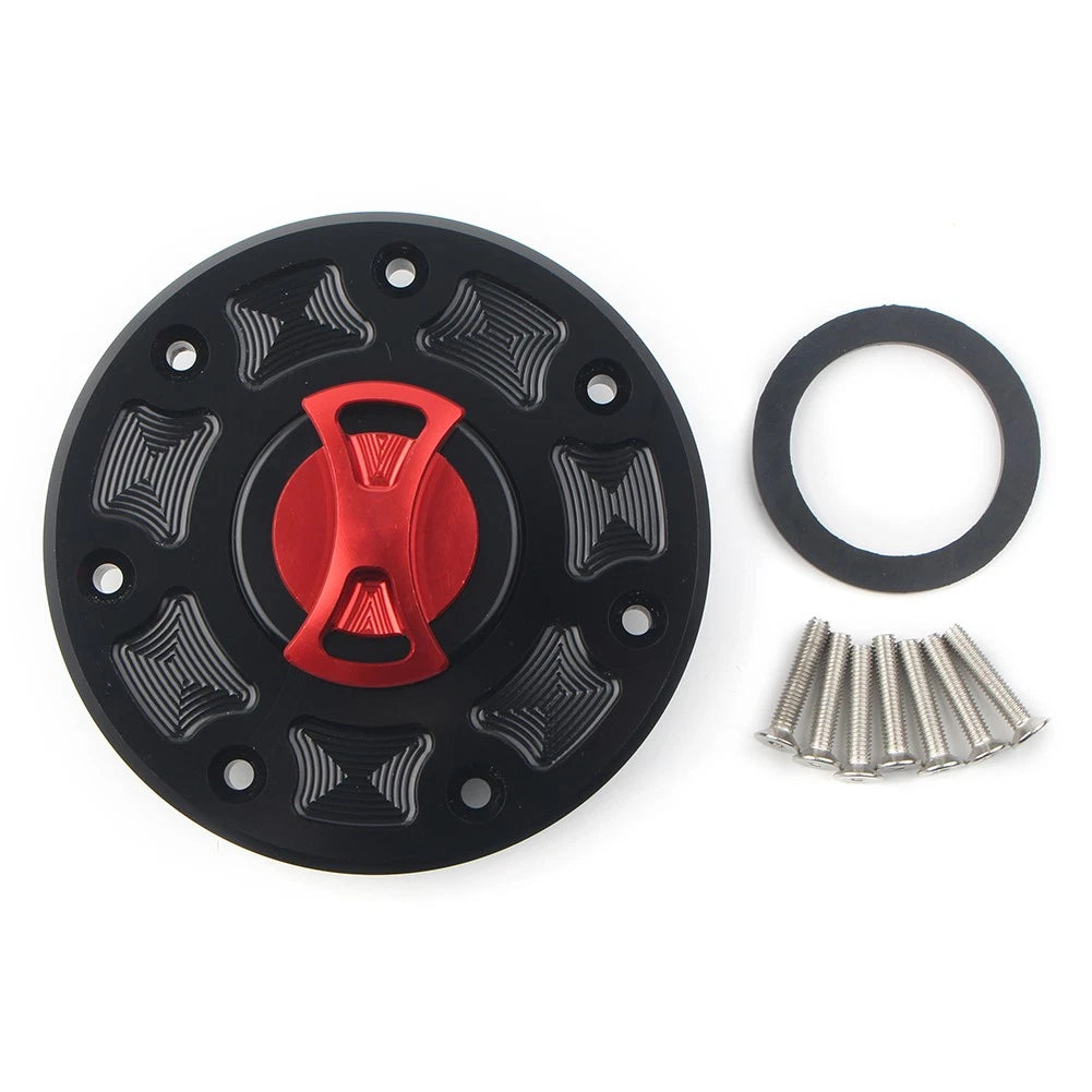Fuel Gas Tank Cap Cover for Kawasaki Ninja 500 ZX-6 ZX-7 ZX-9 ZRX-1100 (1994–2003) Red