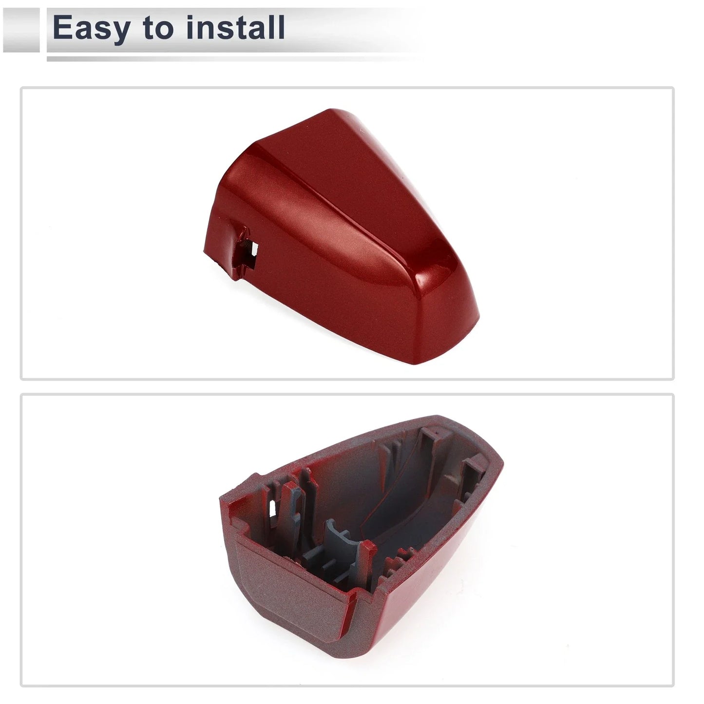 Front Left Door Handle Cover Cap for BMW X1 X2 (2015 - 2018) Red