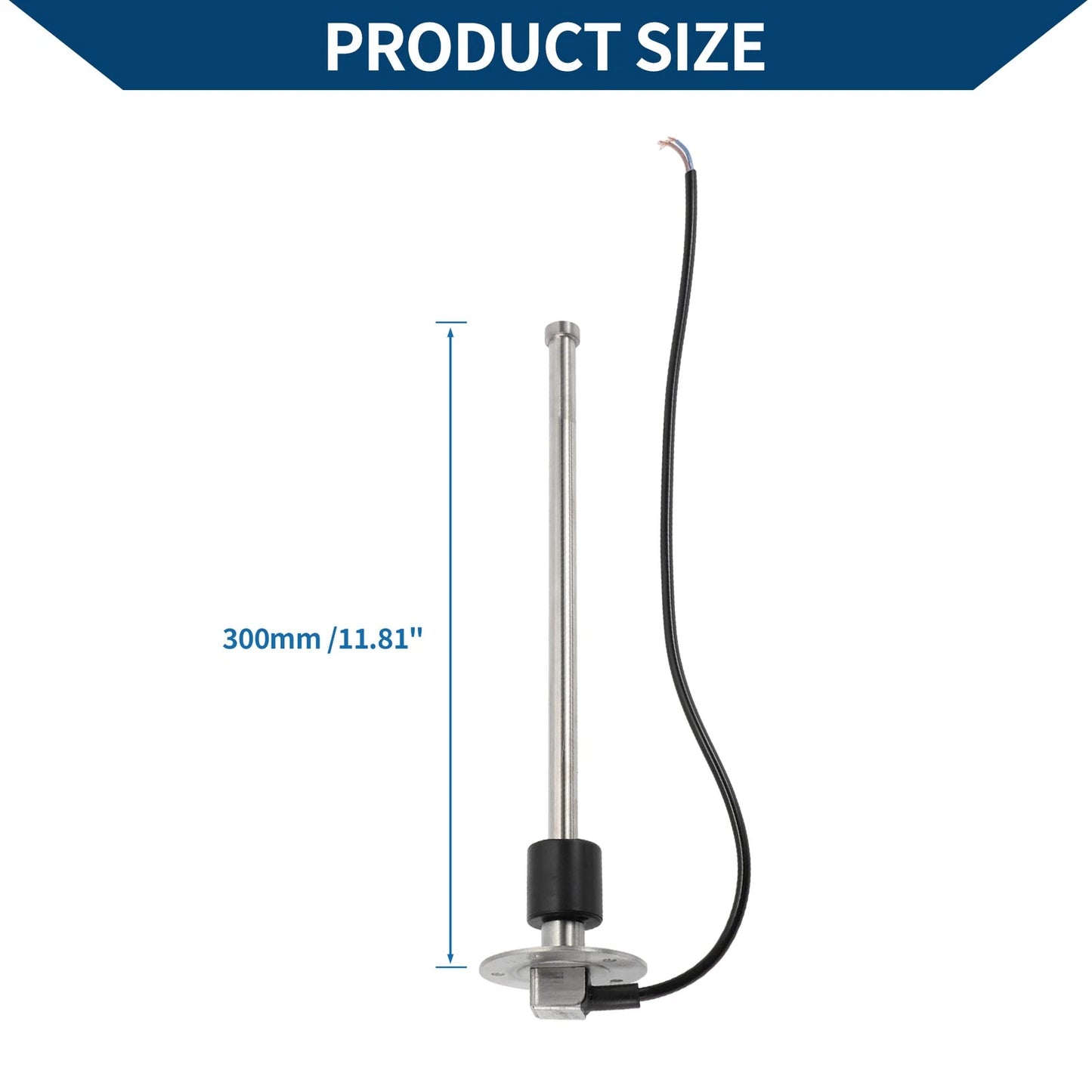 Fuel Sending Unit and Gauge Kit 0-190 Ohm for Boat Car Truck (0-190)