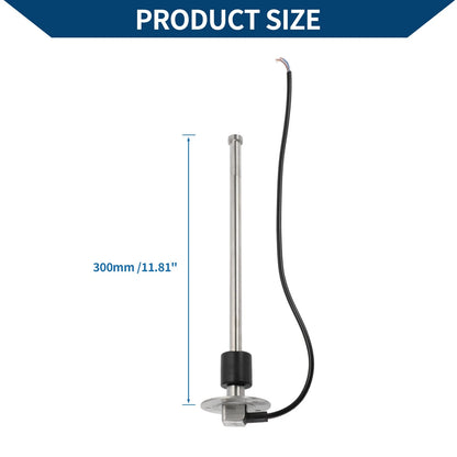Fuel Sending Unit and Gauge Kit 0-190 Ohm for Boat Car Truck (0-190)
