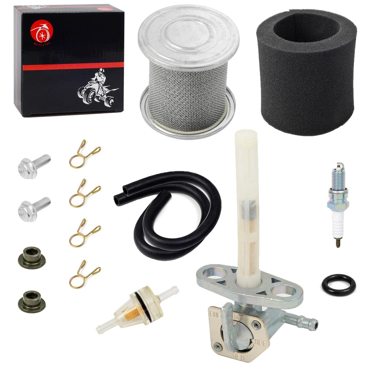 Fuel Tank Petcock Valve Switch & Air Filter for Honda CRF80F CRF100F(2004–2013)