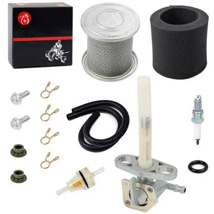 Fuel Tank Petcock Valve Switch & Air Filter for Honda CRF80F CRF100F(2004–2013)