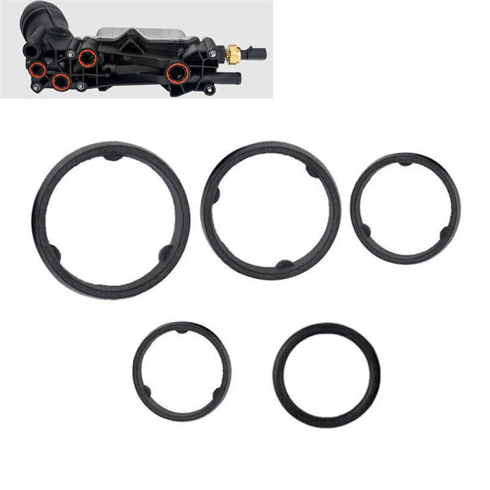 5x Oil Filter Adapter Gasket Set for Chrysler Jeep Dodge Ram 3.2L 3.6L (2014-2021)