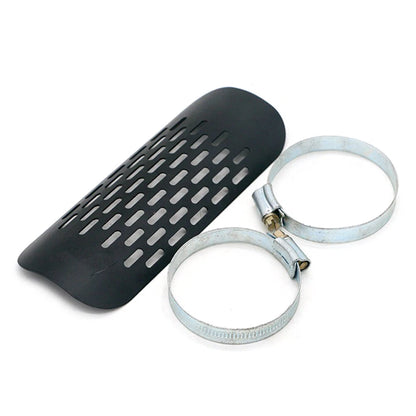 Universal Chrome Exhaust Muffler Pipe Heat Shield Cover for Motorcycle