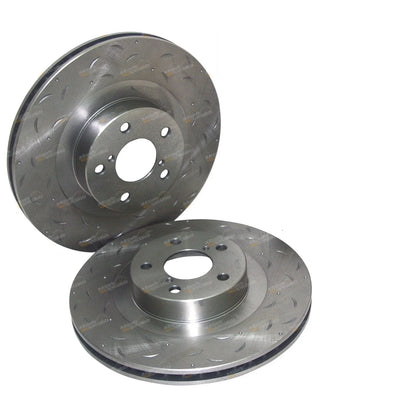 Front Drilled Slotted Disc Brake Rotors for Subaru Forester SG SH (2002-2010)