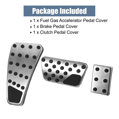 3 x Accelerator & Brake Pedal Covers for Dodge Ram (2011-2018)