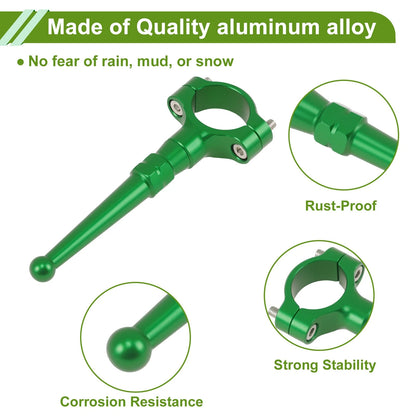 Kickstand Extension Kit for Kawasaki Motorcycle (Universal) - Aluminum Alloy Green