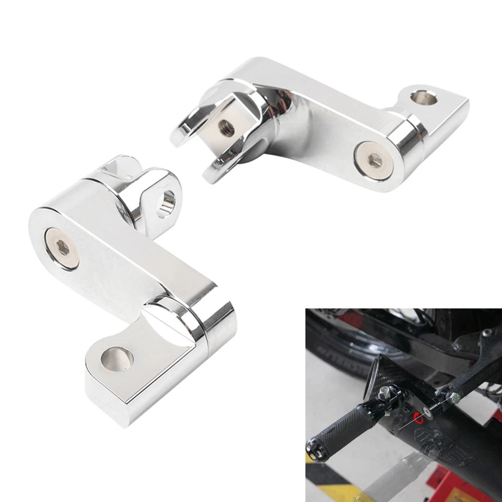 Rear Foot Pegs for Harley Sportster 883 1200 Dyna Fat Bob (2004–2023)
