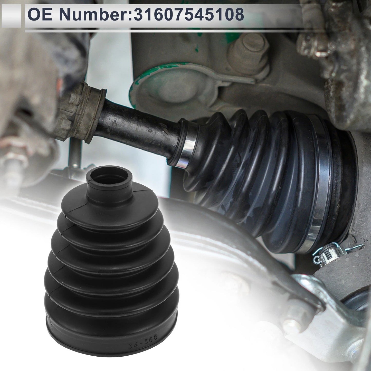 Outer CV Joint Boot Kit with Clamps for BMW X5 (2007–2013) 31607545108