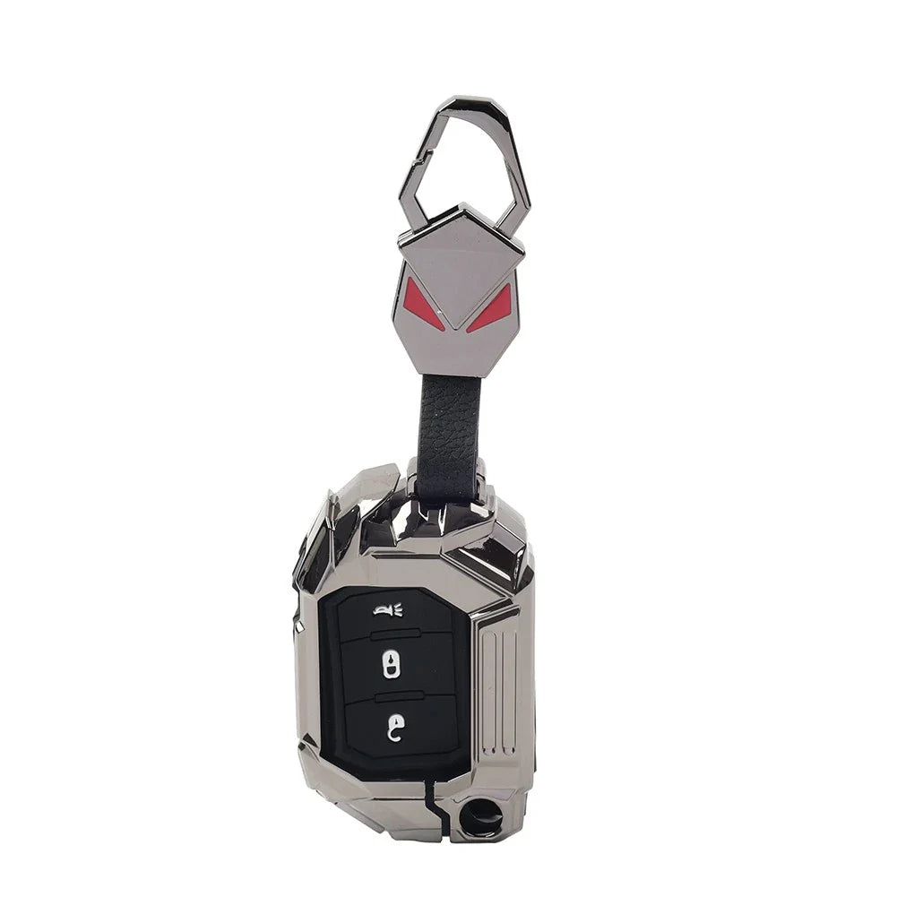Keyless Remote Key Fob Cover for Jeep Wrangler, Gladiator (2018-2024)