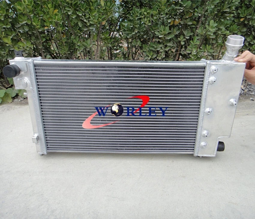 2X Core 50mm Aluminum Radiator with Fan for Peugeot 106 GTI/Rallye (1991–2001)