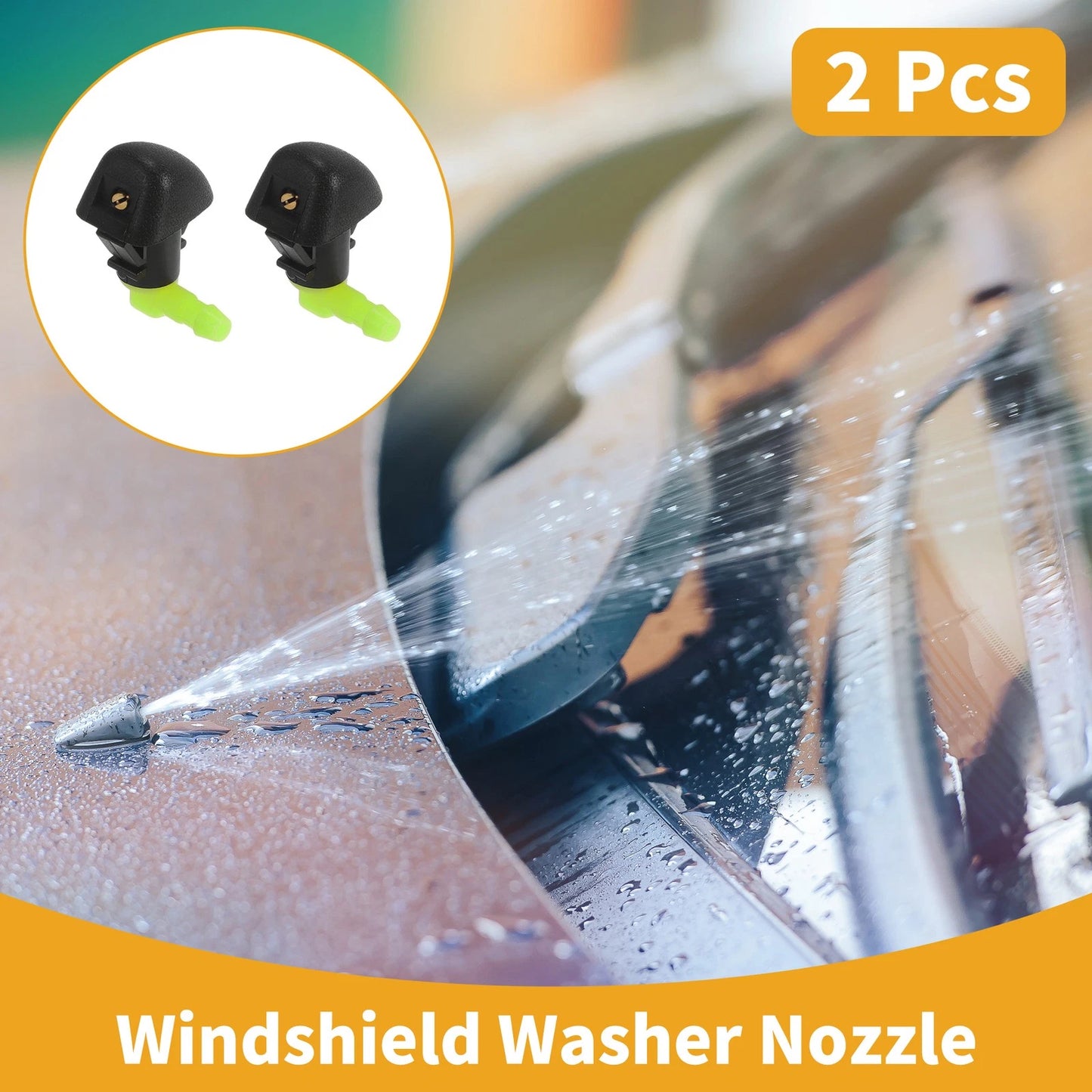2 Pcs Front Windshield Washer Nozzle for Honda Odyssey (2018–2023) No.76810SZAA01