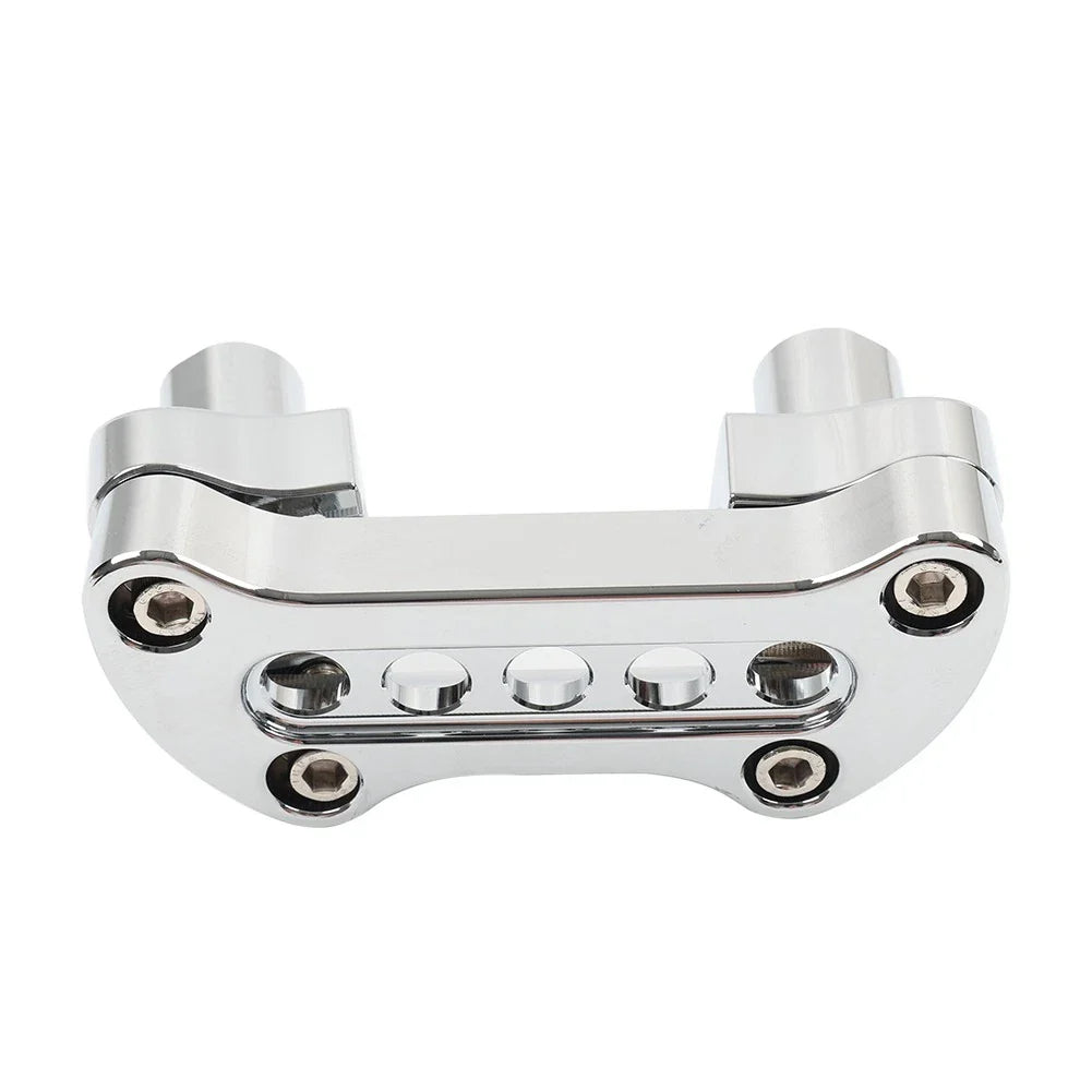 2" Straight Handlebar Riser & Top Clamp for Harley Dyna Touring Road Glide (2006-2023)