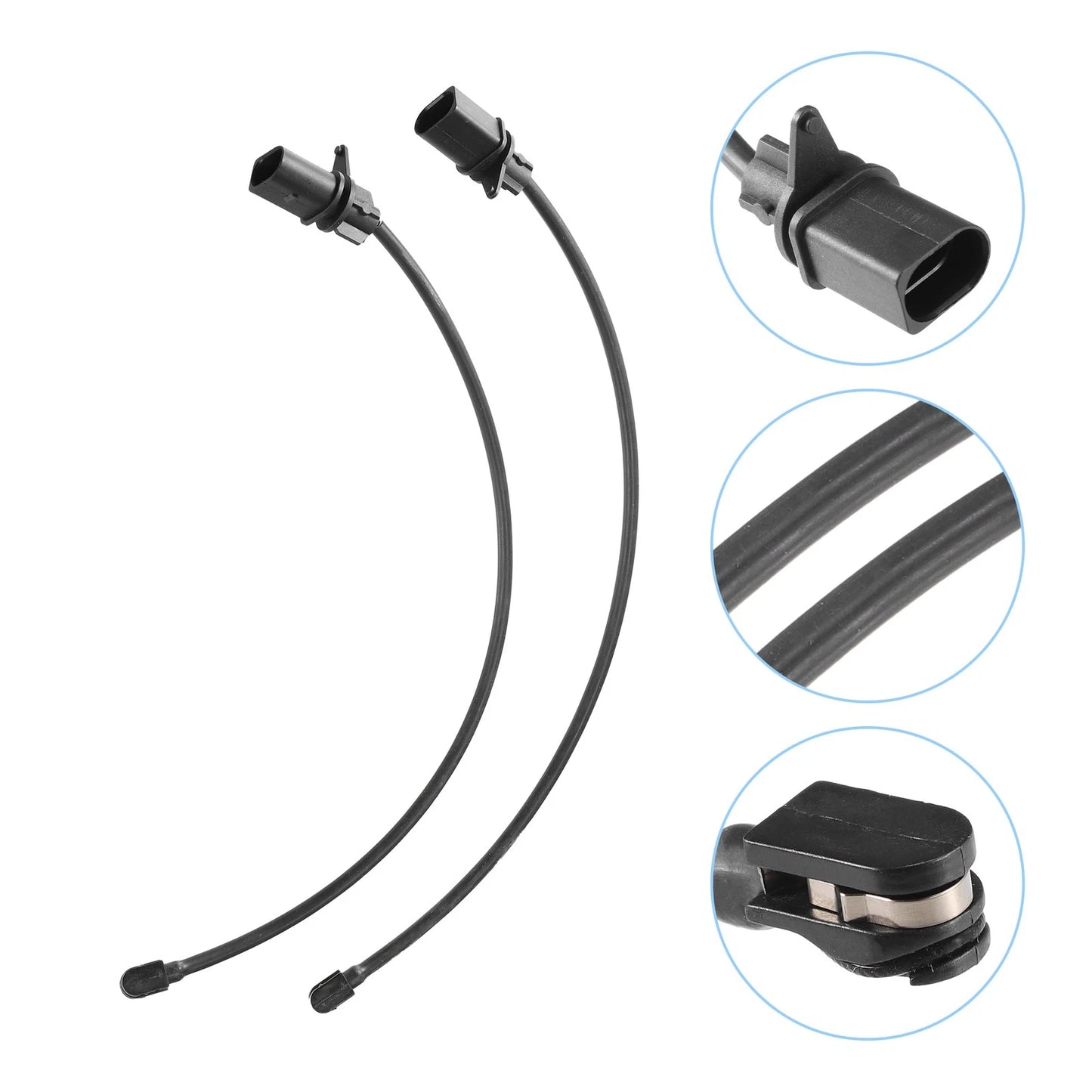 2X Front Brake Pad Sensor for Audi A4 A5 A6 A8 (Plastic Rubber)