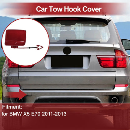 Tow Hook Cover Cap for BMW X5 E70 (2011–2013) No. 51127271815 Red