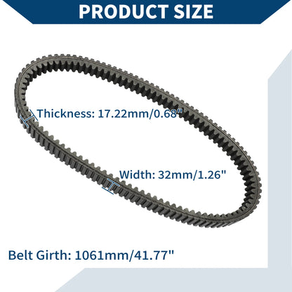 Drive Belt V-Belt No.3211169 for Polaris Ranger 500 (2015–2019)