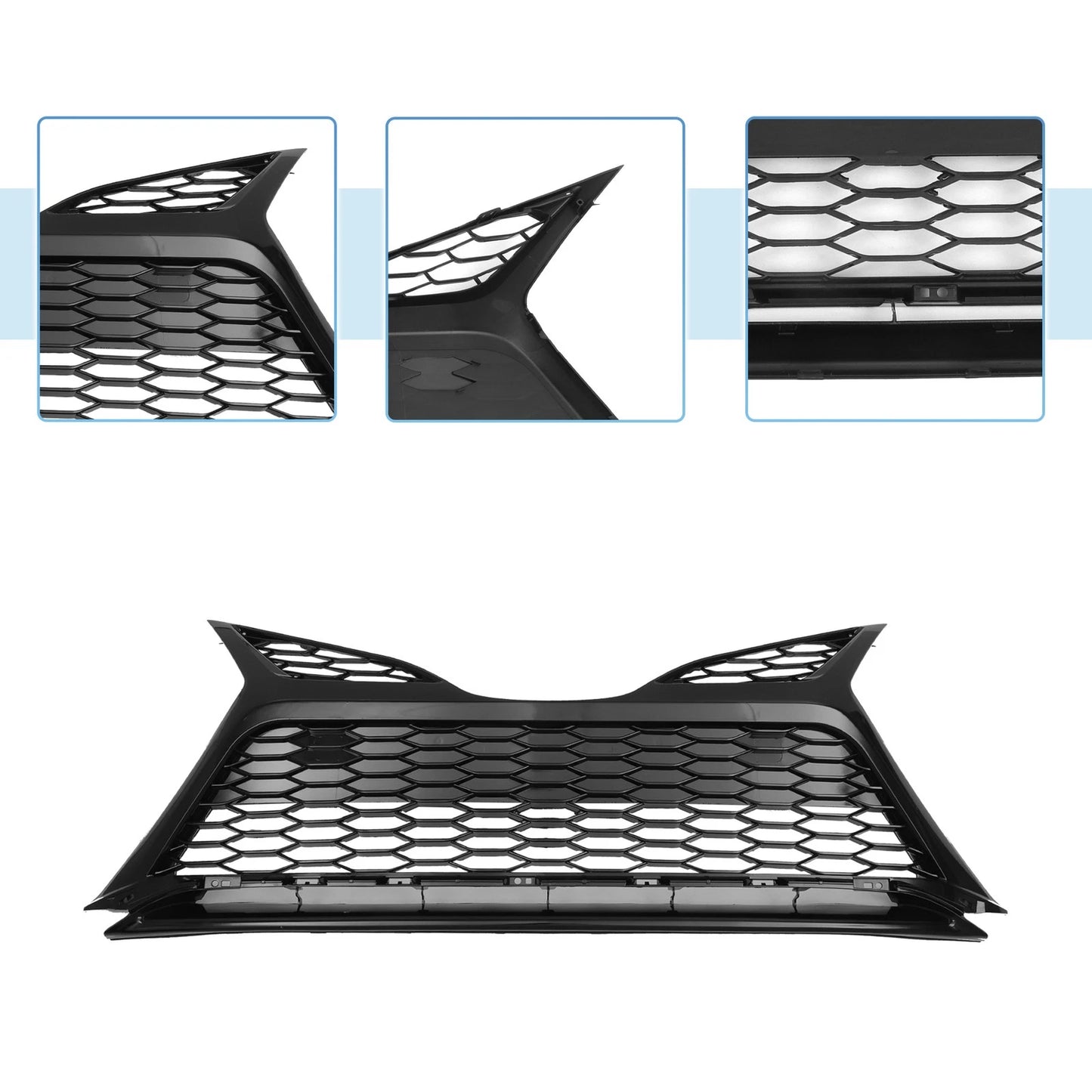 Front Lower Hood Bumper Grille for Toyota Camry SE (2018–2020) Black