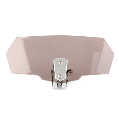 Adjustable Clip-On Windshield Windscreen for Universal Motor Tan
