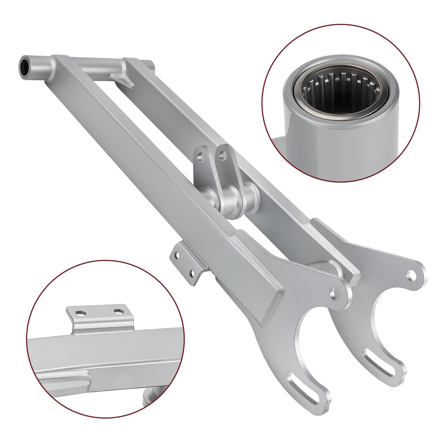 4" Extended Chrome Rear Swingarm for Yamaha Banshee 350 (1987–2006)