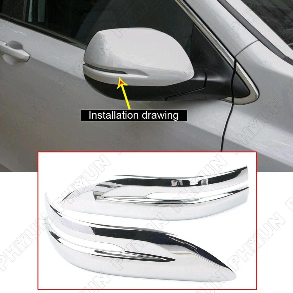 Chrome Side Rearview Mirror Stripe Covers for Honda CR-V (2017-2022)