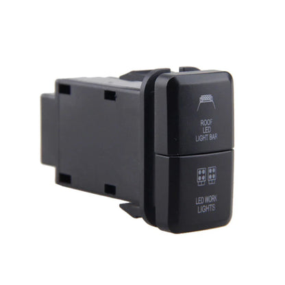 On-Off Push Switch Blue Green LED for Toyota Prado Hilux Landcruiser