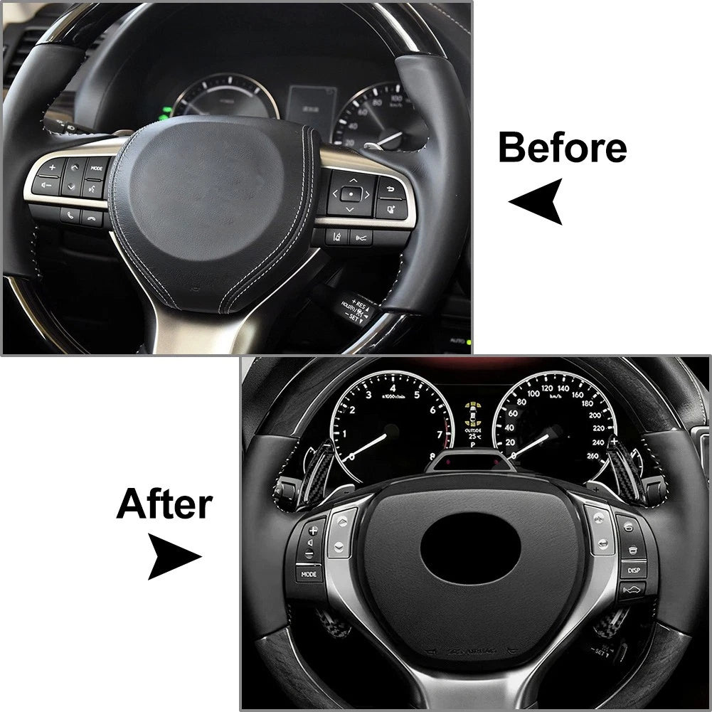 Steering Wheel Shift Paddle Extensions for Lexus IS RC NX CT (2014–2021)